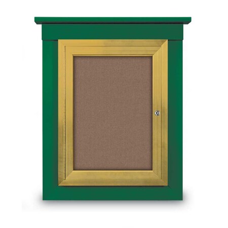 United Visual Products 60"x48" 2-Door Enclosed Letterboard, Header, White Vinyl/Walnut UV2626HD-WALNUT-WHITE